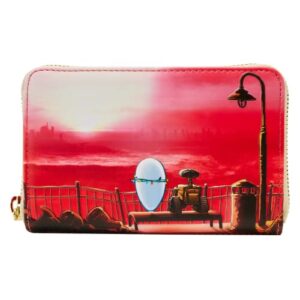 loungefly pixar moments wall-e date night zip around wallet