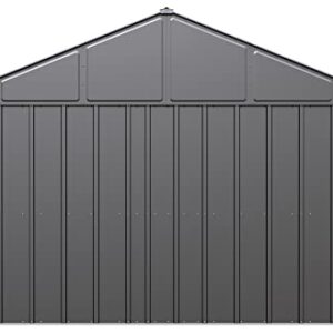 Arrow Sheds Classic 12' x 12' Outdoor Padlockable Steel Storage Shed Building, Charcoal