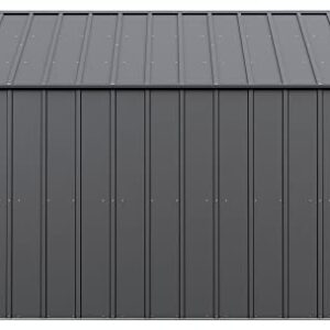 Arrow Sheds Classic 12' x 12' Outdoor Padlockable Steel Storage Shed Building, Charcoal