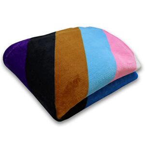 Progress Pride Super Plush Blanket - 50x60 Soft Throw Blanket - Perfect for Cuddle Season Progressive Pride LGBT Blanket