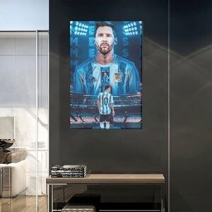 Football Sports Super Star Lionel Mess Poster Picture Canvas Wall Art Print Modern Home Room Decor 12x18inchs(30x45cm)