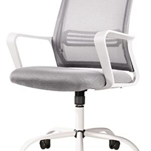 Office Desk Chair, Mesh Home Office Computer Task Chairs, Ergonomic Swiveling Rolling Desk Chair, Grey