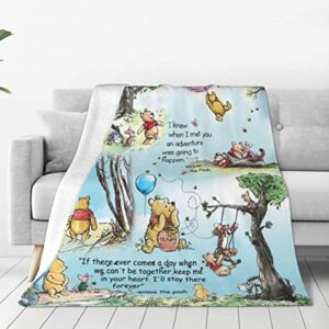 cartoon blanket flannel fleece throw blankets super soft cozy warm plush bedding for sofa living room bedroom (color 2, 50x40inch)