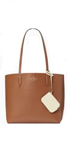 kate spade ava leather reversible tote (warm ginger)