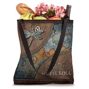 Hippie Lovers Dragonfly Hippie Soul Tote Bag