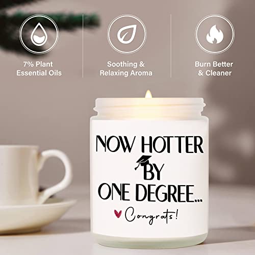 PETALSUN Graduation Gifts for Her, Him, College Graduation Gifts, Masters, PhD Graduation Gifts for Women, Men, 7oz Scented Candle, Soy Wax (Lavender)