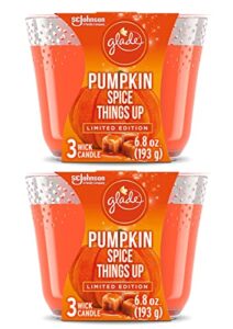 glade candle, fragrance candle infused with essential oils, air freshener candle, 3-wick candle (pumpkin spice things up)