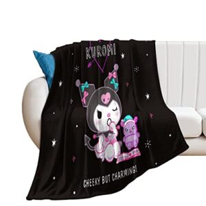 Blanket Anime Throw Cartoon Blankets Ultra Soft Flannel Bed Throws Suitable for All Seasons Warm Home Decor for Sofa Couch Chair Bedroom 40"x50"