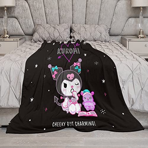 Blanket Anime Throw Cartoon Blankets Ultra Soft Flannel Bed Throws Suitable for All Seasons Warm Home Decor for Sofa Couch Chair Bedroom 40"x50"