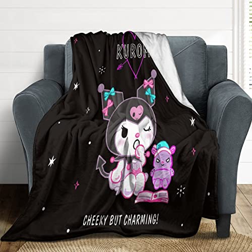 Blanket Anime Throw Cartoon Blankets Ultra Soft Flannel Bed Throws Suitable for All Seasons Warm Home Decor for Sofa Couch Chair Bedroom 40"x50"