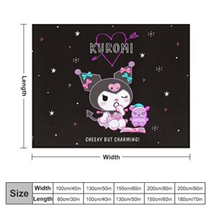 Blanket Anime Throw Cartoon Blankets Ultra Soft Flannel Bed Throws Suitable for All Seasons Warm Home Decor for Sofa Couch Chair Bedroom 40"x50"