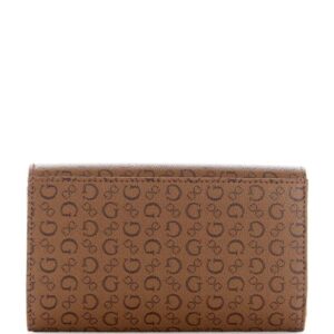 GUESS Factory Women's Julie Phone Organizer Wallet Cocoa Multi