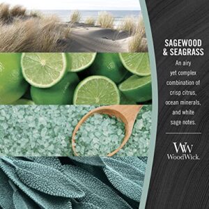 WoodWick Ellipse Candle, Sagewood & Seagrass, 16 oz.