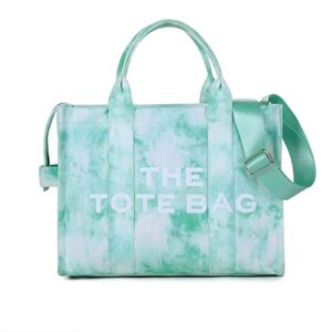 bufftieo canvas tote bags for women simple stylish crossbody bag large capacity single shoulder handbag suitable for school travel work tote bag