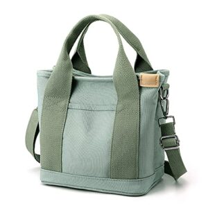 vintage canvas tote bag for womens multi-pocket handbag fashion crossbody bag shoulder bag hobo bag 2023
