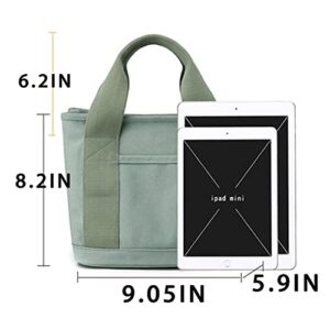 Vintage Canvas Tote Bag for Womens Multi-Pocket Handbag Fashion Crossbody Bag Shoulder Bag Hobo Bag 2023