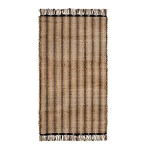 eco crave 2×3 ft small jute natural area rug, 100% hand woven rug for indoor front entrance kitchen & bathrooms, low-pile floor carpet, premium quality home decor.