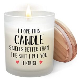 Funny Gifts for Women - Gifts for Her, Wife, Friend, Coworker, Boss Lady - I Love You Gifts for Her - Anniversary Mothers Day Gifts, Birthday Gifts for Women - Candles Gifts for Women - Scented Candle