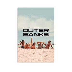 tv series outer banks obx poster 12x18inches canvas unframed wall art for room aesthetic beach scenery painting for bedroom living office decoration