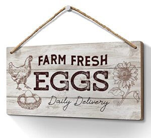 farm fresh eggs sign 6×12 inch egg for sale signs for store market country barn supermarket outdoor decor,vintage farmhouse kitchen wall decor,hen house rustic accessories