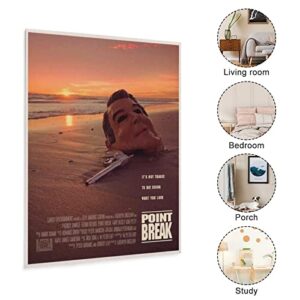 Movie Posters Point Break 1991 Wall Posters Movie Posters 24x36 (2) Wall Art Paintings Canvas Wall Decor Home Decor Living Room Decor Aesthetic 12x16inch(30x40cm) Unframe-Style