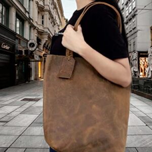 Women Tote Bags Top Handle Satchel Handbags Genuine Leather Shoulder Purse