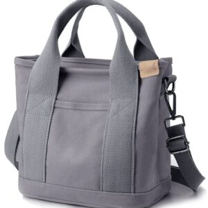 Small Tote Bag with Zipper Tote Bag for Women Canvas Crossbody Bag Shoulder Bag Satchel Hobo Bag Messenger Bag 2023