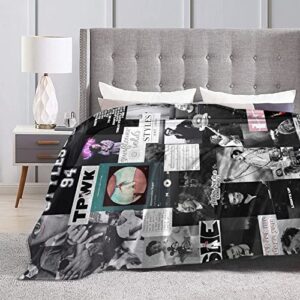 Styles Blanket Flannel Funnysinger Throws for Fans Surprises Super Soft Blankets Sofa Bed 50 "X40