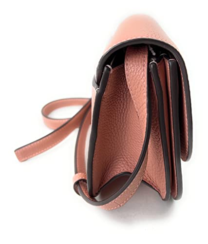 Tory Burch Britten Small Saddle Bag (Pink moon)