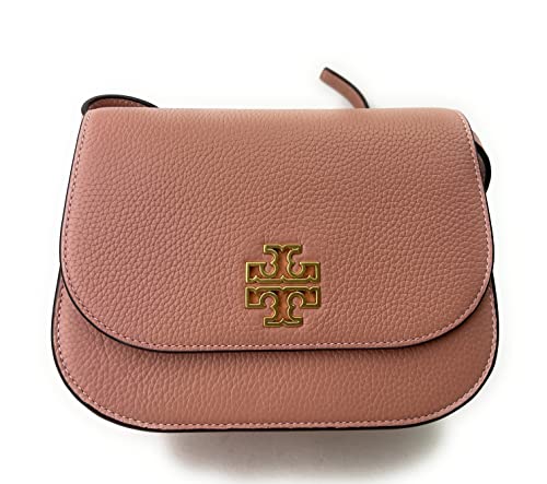 Tory Burch Britten Small Saddle Bag (Pink moon)