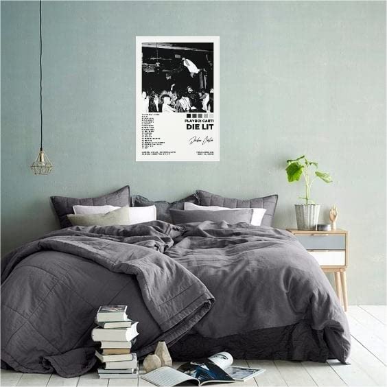 Playboi Poster Carti Music Poster Die Lit Album Poster Wall Sticker Rap Room Wall Decor Canvas Wall Art