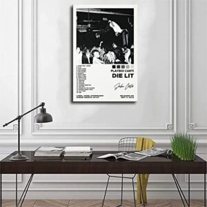 Playboi Poster Carti Music Poster Die Lit Album Poster Wall Sticker Rap Room Wall Decor Canvas Wall Art