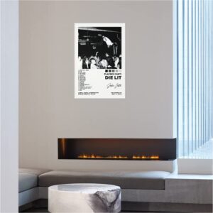 Playboi Poster Carti Music Poster Die Lit Album Poster Wall Sticker Rap Room Wall Decor Canvas Wall Art