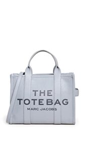 marc jacobs women’s the medium tote, wolf grey, grey, graphic, one size
