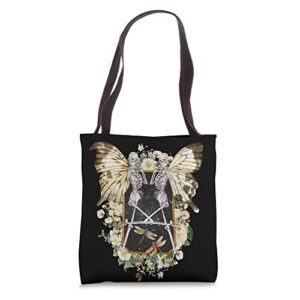 fairy grunge butterfly wing skeleton fairycore aesthetic y2k tote bag