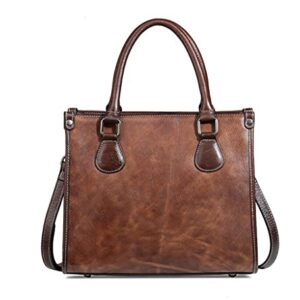 WYKDD Ladies Handbags Vintage Tote Bags Ladies Shopping Crossbody Bags (Color : Black, Size : 27cm*12cm*23cm)