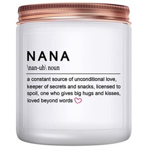 nana gifts- unique gift idea for grandma from grandkids grandchildren, funny birthday& mother’s day gifts for grandma, lavender candle