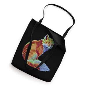 Fox Motif Tote Bag