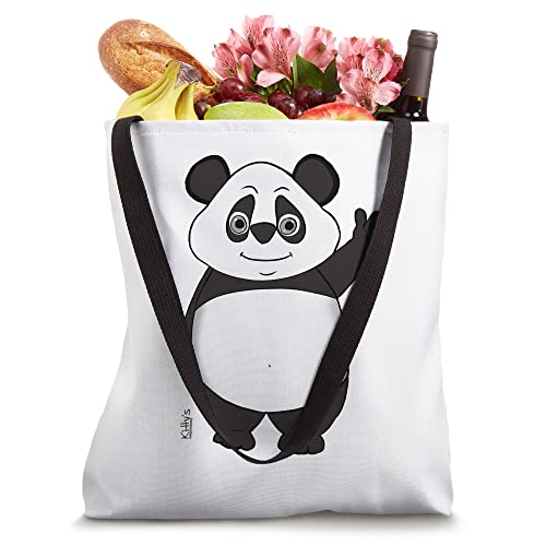 Cute Panda Bear Tote Bag