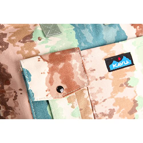 KAVU Lil Robin Cross Body Tote Bag Travel Pack - Rio Tie Dye