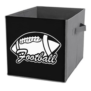 rugby american football collapsible storage bins basics folding fabric storage cubes organizer boxes with handles