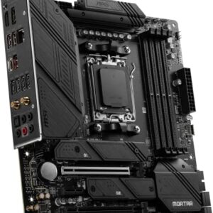 MSI MAG B650M Mortar WiFi Gaming Motherboard (AMD AM5, mATX, DDR5, PCIe 4.0, M.2, SATA 6Gb/s, USB 3.2 Gen 2, HDMI/DP, Wi-Fi 6E, AMD Ryzen 7000 Series Desktop Processors)