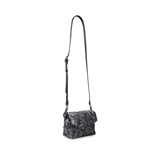 Steve Madden Womens Toy-d Steve Madden TOY D Denim Crossbody Bag, Black, One Size US