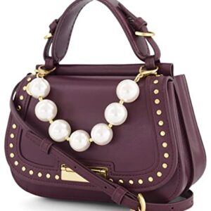 Zac Posen Chantalle Saddle Crossbody, Bordeaux