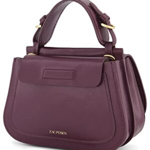 Zac Posen Chantalle Saddle Crossbody, Bordeaux