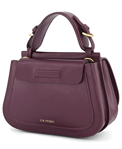 Zac Posen Chantalle Saddle Crossbody, Bordeaux