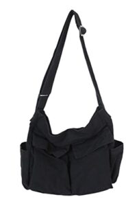 hobo bag women canvas messenger bag large satchel bag college bag crossbody bag shoulder tote handbag 2023