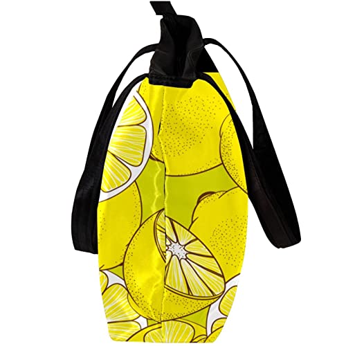 TBOUOBT Handbags for Women Fashion Tote Bags Shoulder Bag Satchel Bags, Fruit Yellow Lemon Cartoon