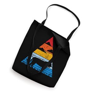 Retro Tiger Sunset Silhouette Africa Predator Wild Cat Tote Bag