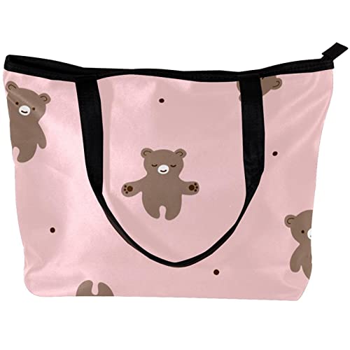 TBOUOBT Handbags for Women Fashion Tote Bags Shoulder Bag Satchel Bags, bear animal cartoon